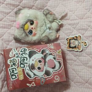 Cureplanta Baby Three Cat And Dog Plush Keychain / Bag Charm